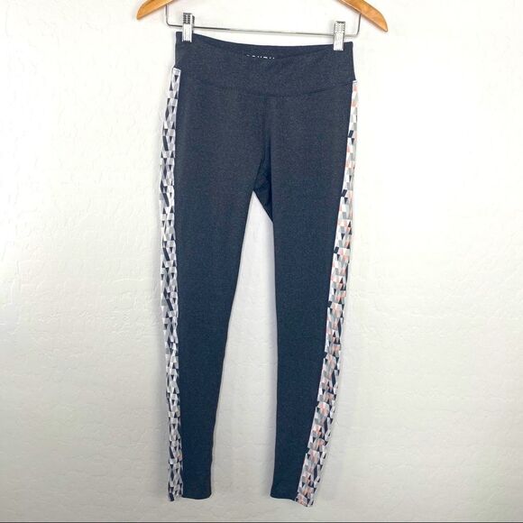 Soybu gray full length geometric stripe legging S - Picture 2 of 6